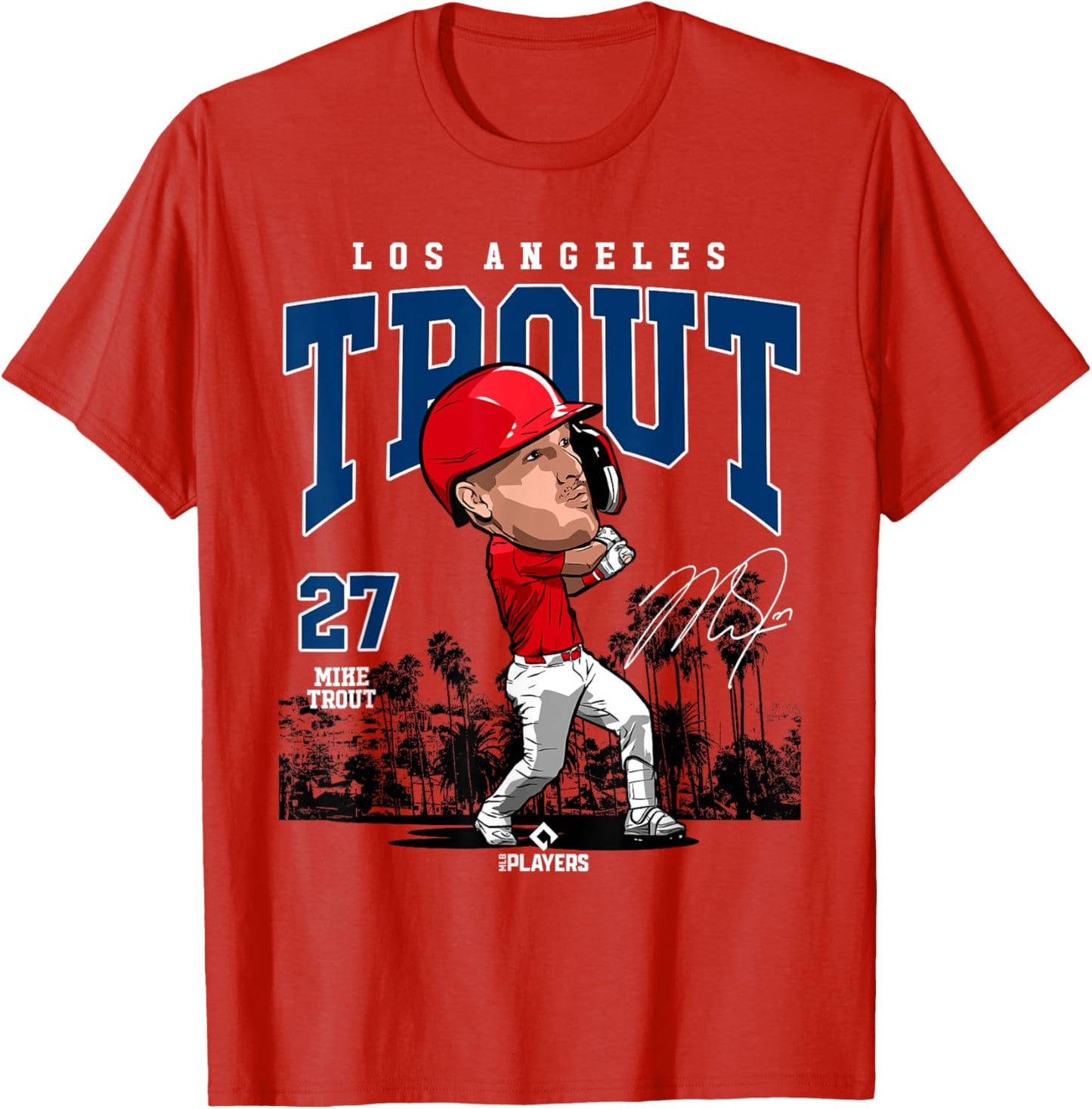 Mike Trout | Los Angeles Baseball MLB Players | MLBTRO4006 T-Shirt