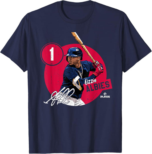 Ozzie Albies | Atlanta Baseball MLB Players | MLBALB4011 T-Shirt