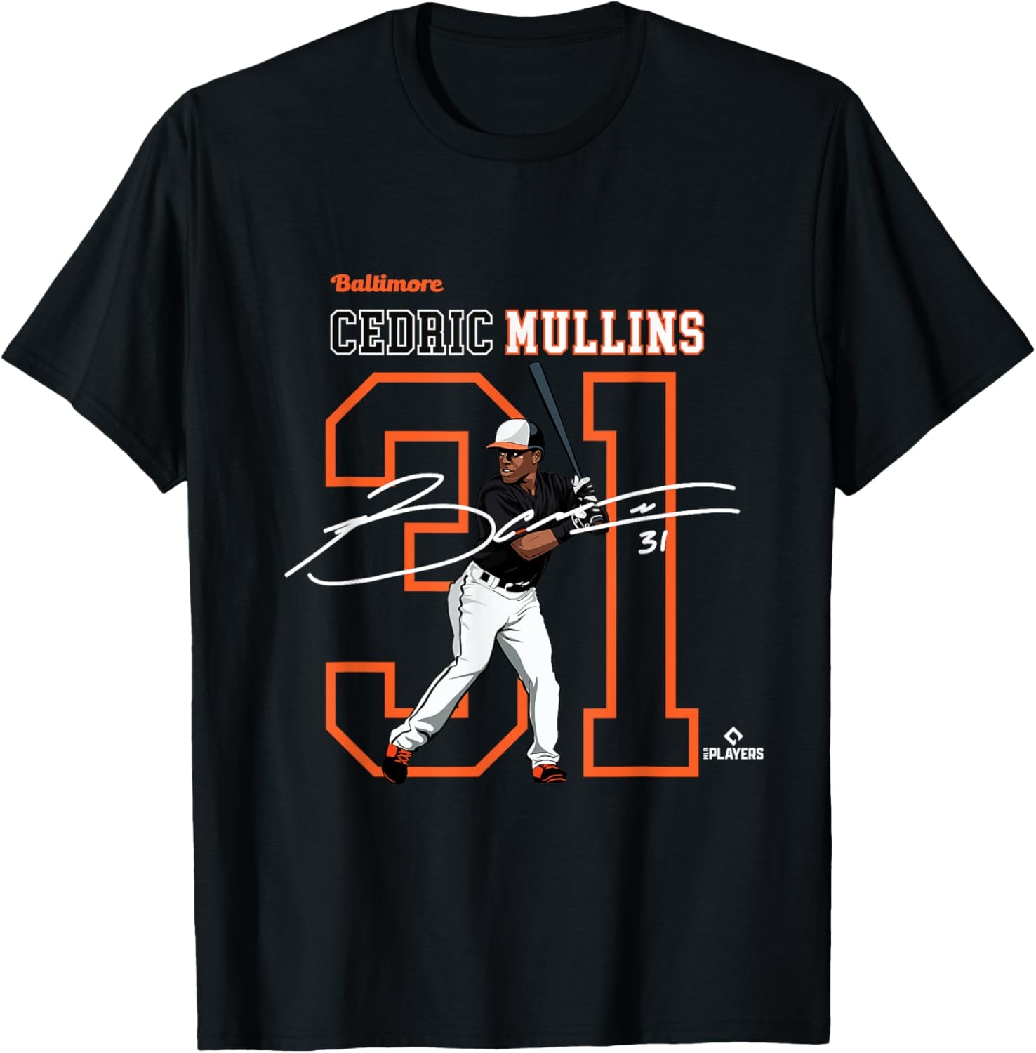 Cedric Mullins | Baltimore Baseball Players | MLBCMS3004 T-Shirt