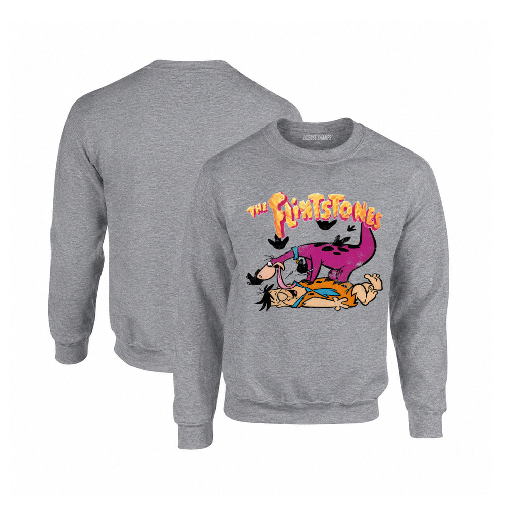 The Flintstones Dino and Fred Crewneck Sweatshirt