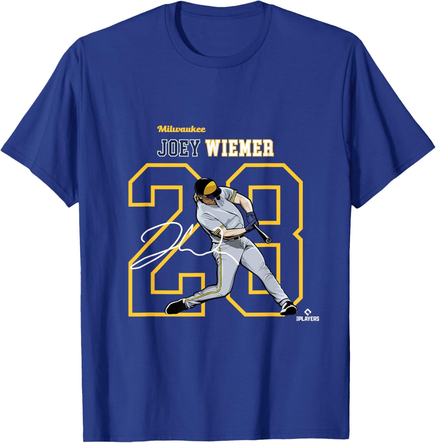 Joey Wiemer | Milwaukee Baseball Players | MLBJW3005 T-Shirt