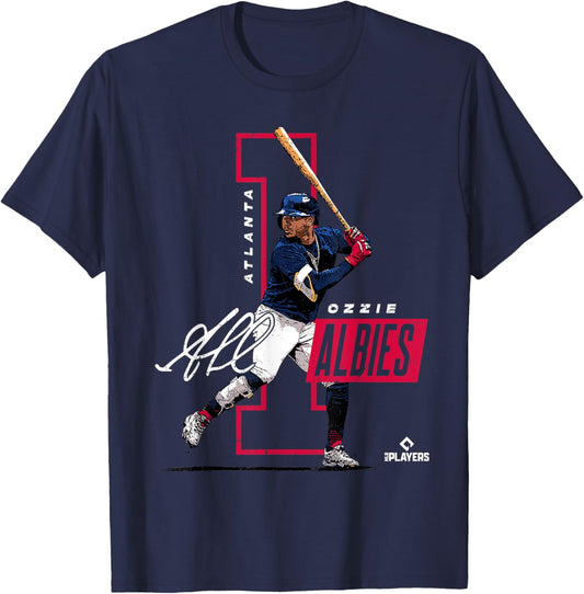Ozzie Albies | Atlanta Baseball MLB Players | MLBALB4010 T-Shirt