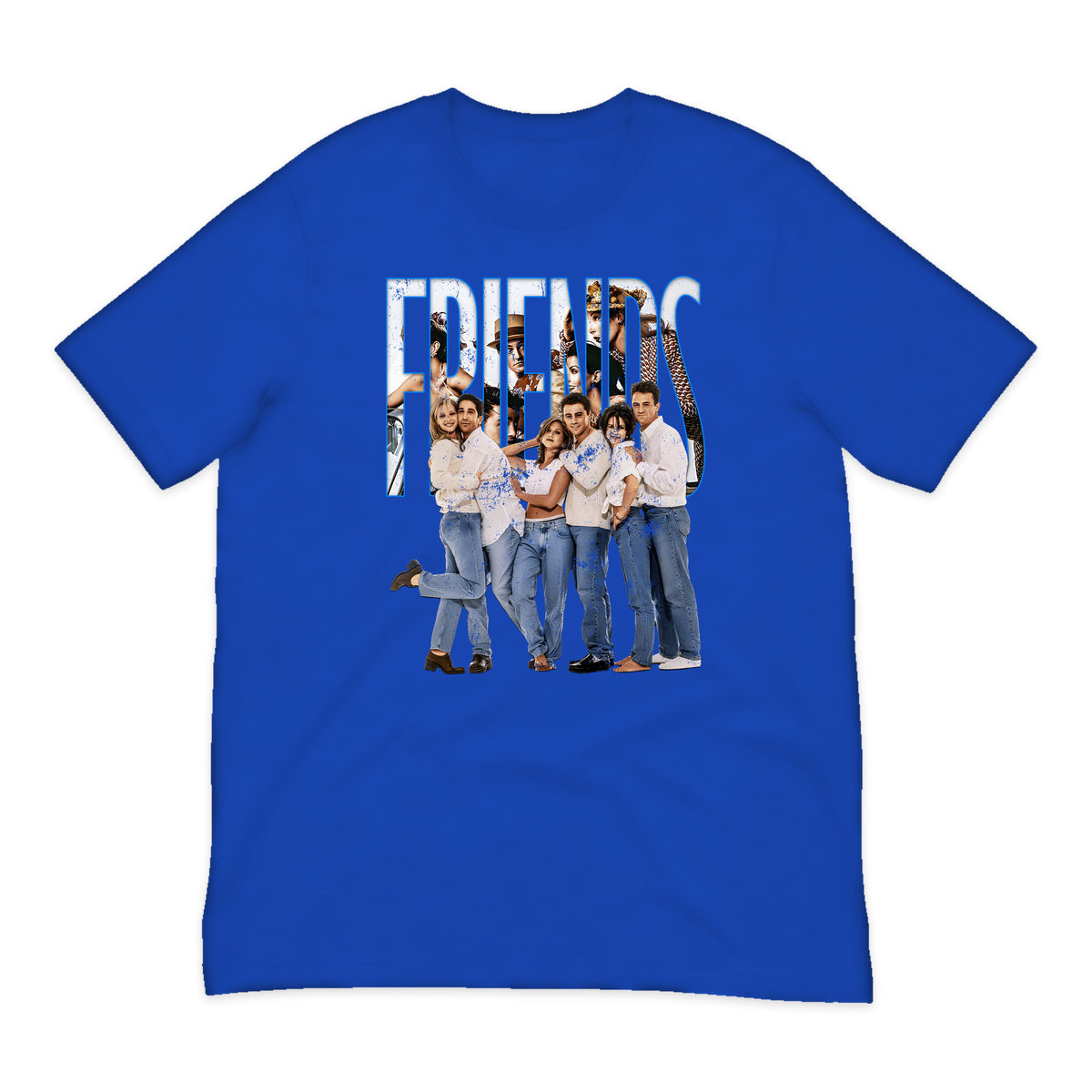Friends Cast Logo T-Shirt in Royal Blue