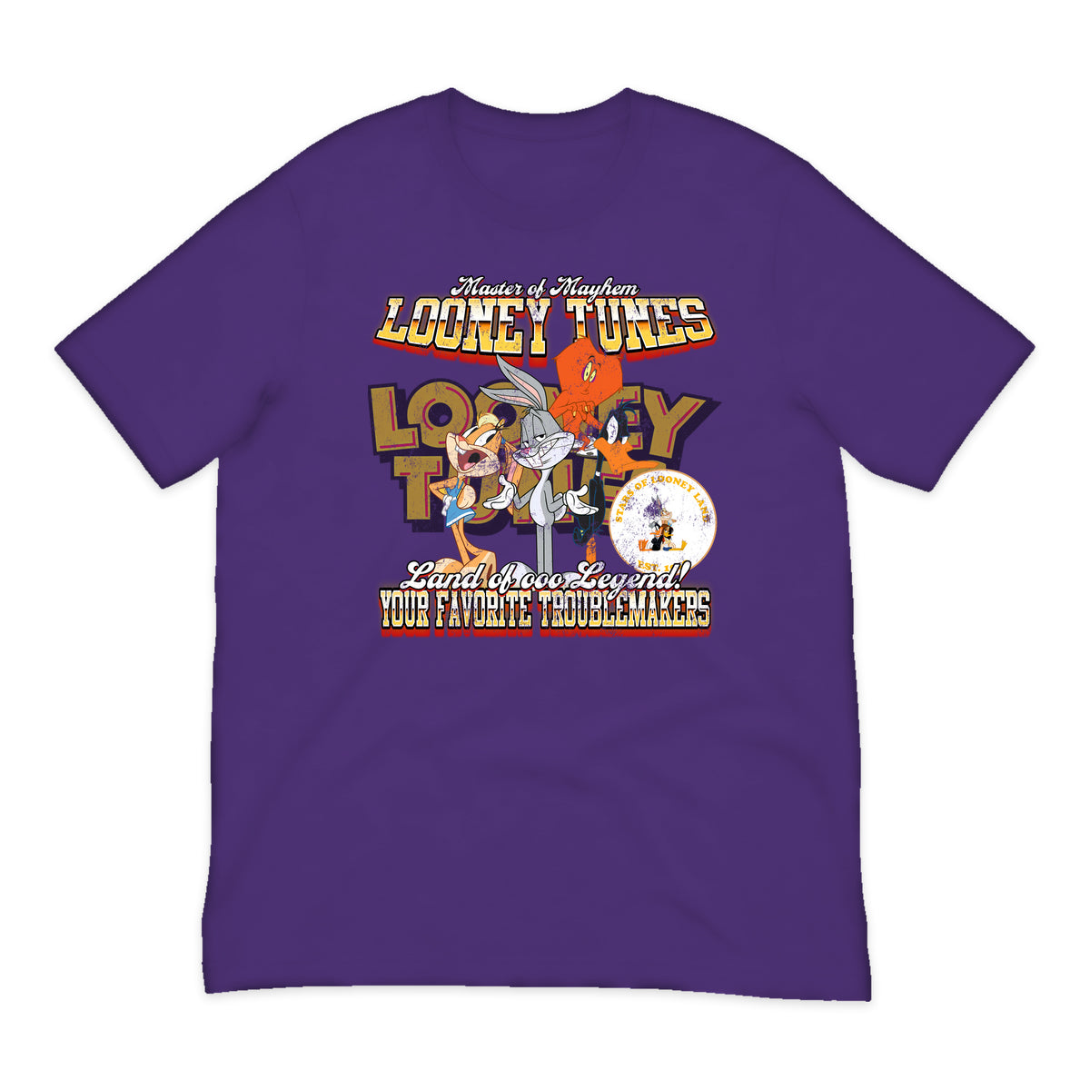 Looney Tunes Troublemakers T-Shirt in Purple