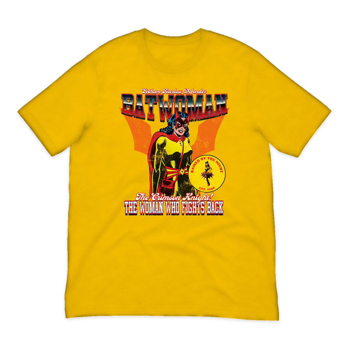 Batwoman Gotham Varsity T-Shirt in Golden Yellow