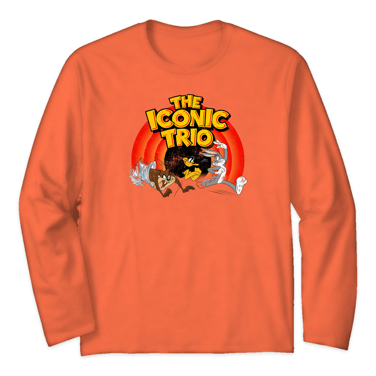 Looney Tunes Iconic Trio Long Sleeve T-Shirt in Orange