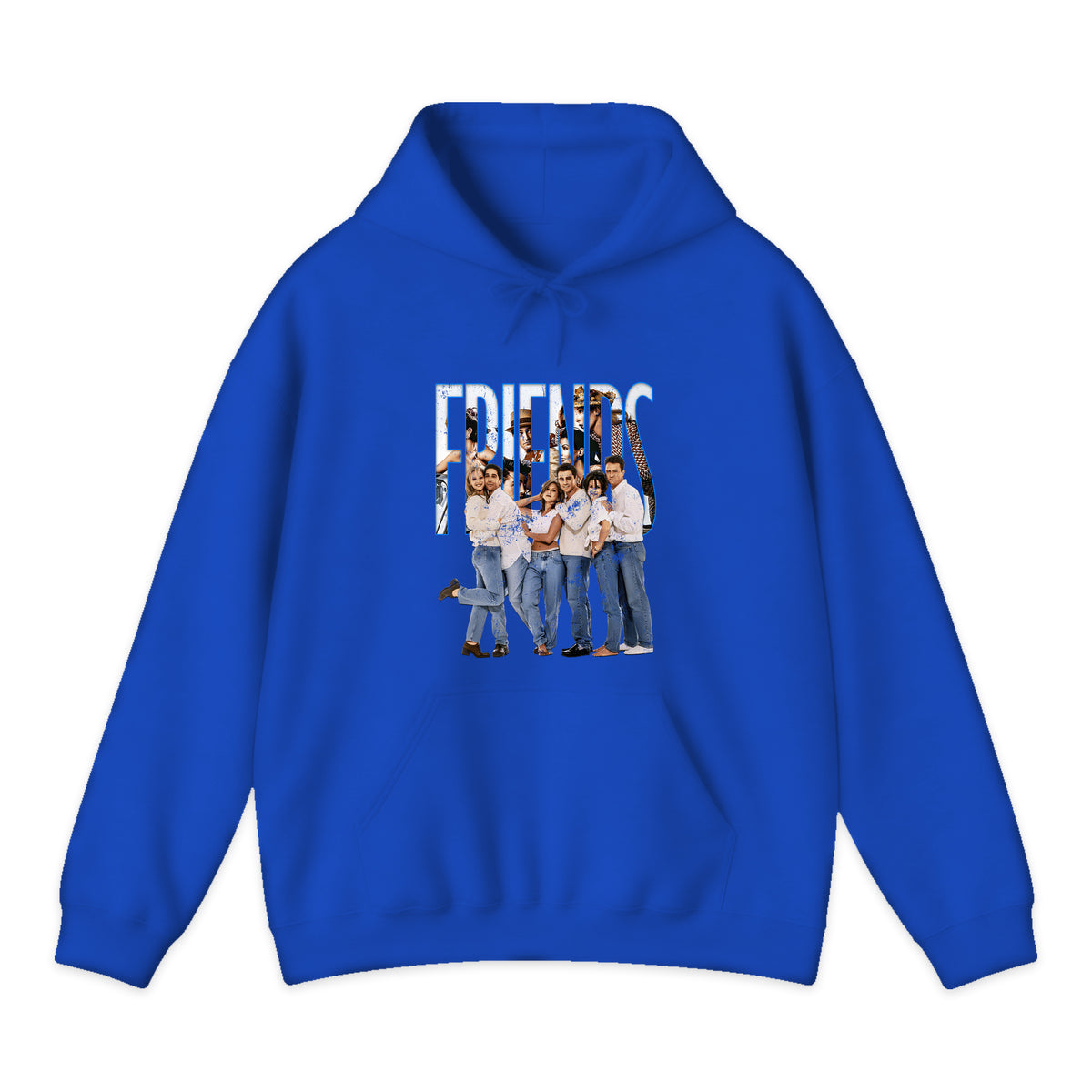 Friends Cast Logo Hoodie in Royal Blue