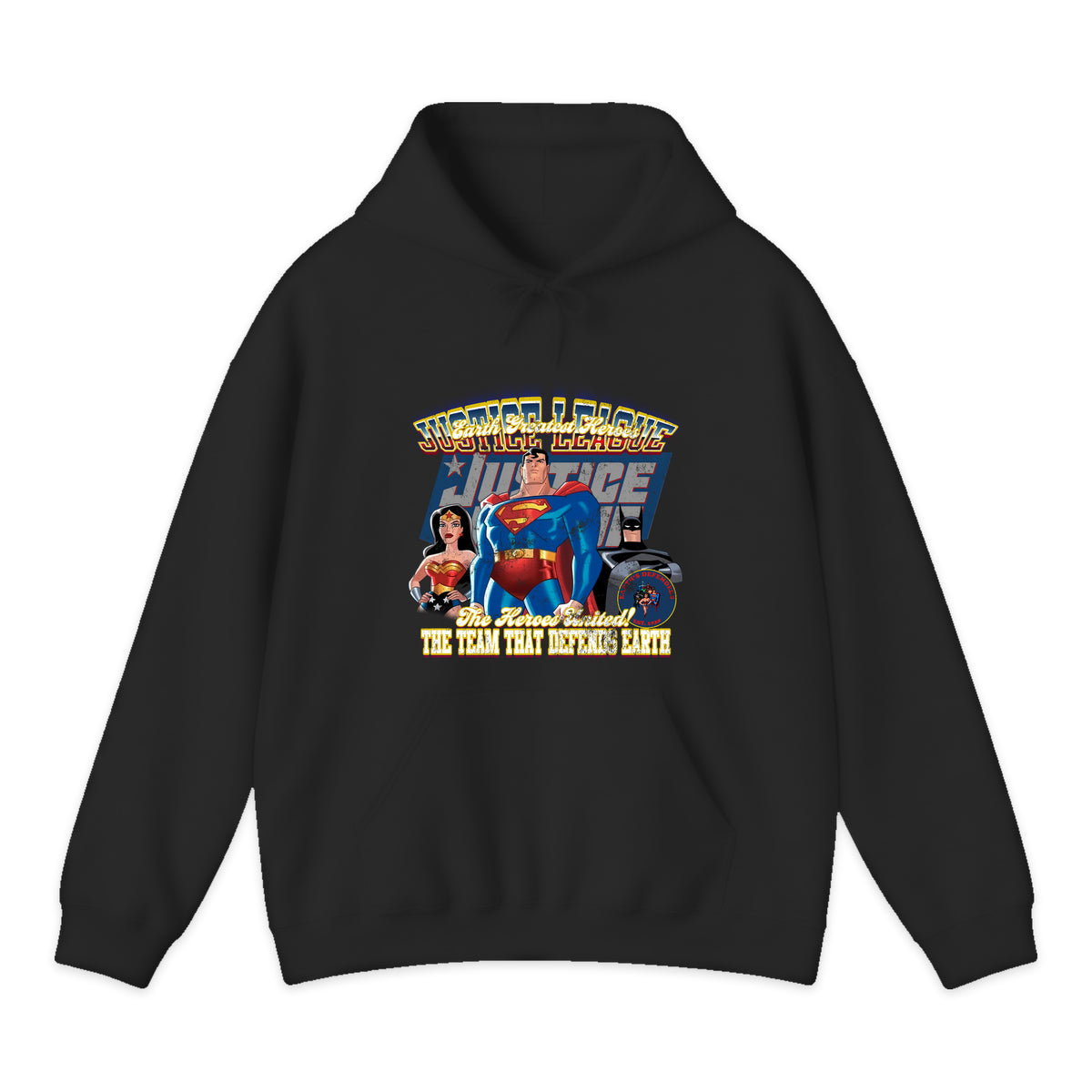 Justice League Heroes United Hoodie in Black