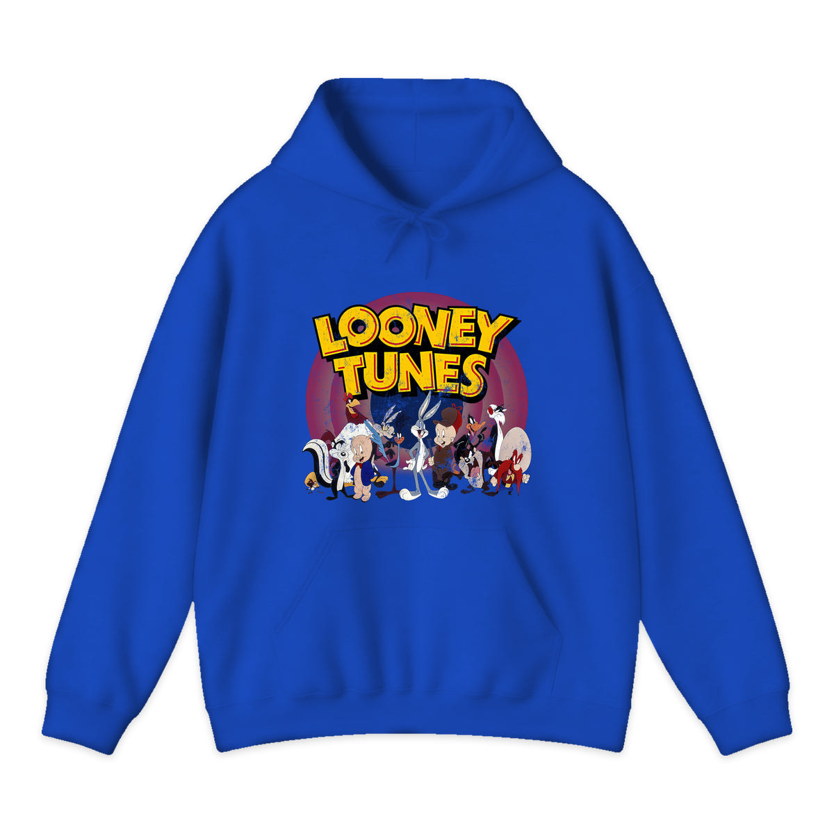 Looney Tunes Cast Logo Hoodie in Royal Blue