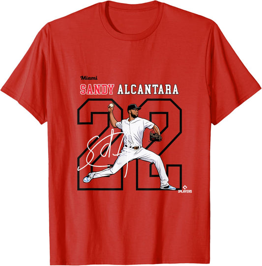 Sandy Alcantara | Miami Baseball Players | MLBSAL3005 T-Shirt