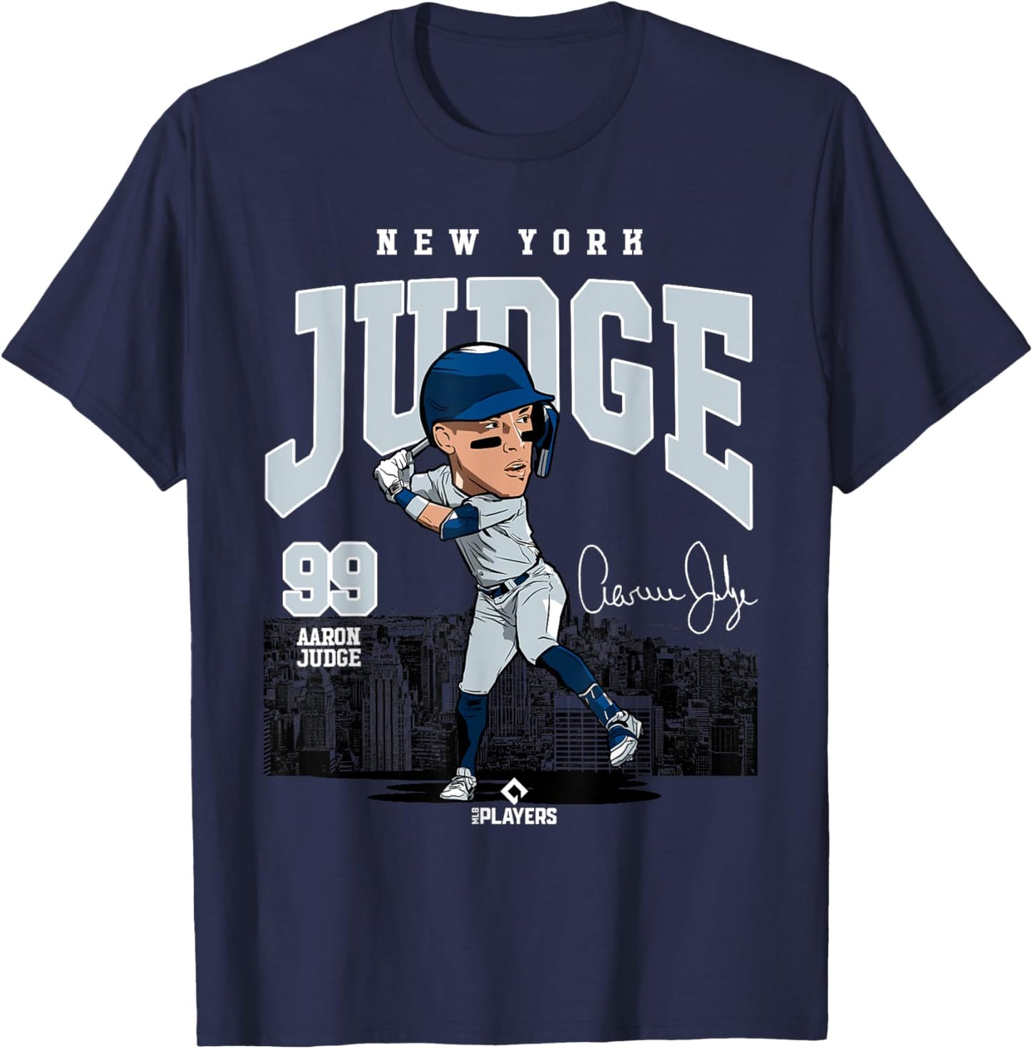 Aaron Judge | New York Baseball MLB Players | MLBJUD3005-S T-Shirt
