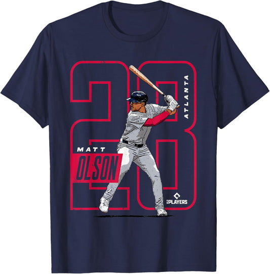Matt Olson | Atlanta Baseball MLB Players | MLBOLS4025-S T-Shirt