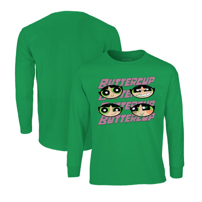 Powerpuff Girls Long Sleeve T-Shirt in Kelly Green