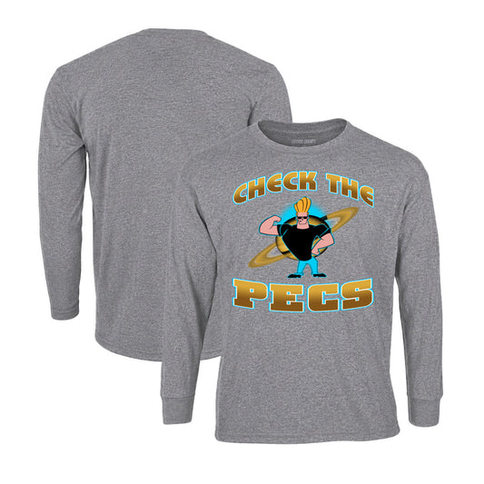 Johnny Bravo Long Sleeve T-Shirt in Graphite Heather