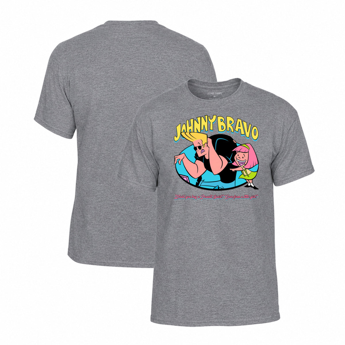 Johnny Bravo T-Shirt in Graphite Heather
