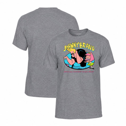 Johnny Bravo T-Shirt in Graphite Heather