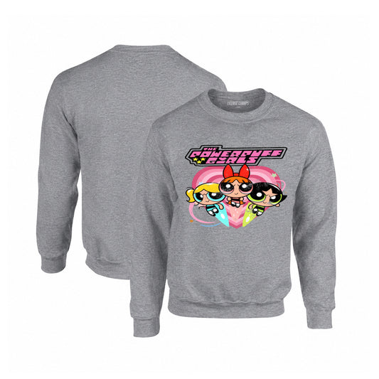 Powerpuff Girls Crewneck Sweatshirt in Graphite Heather