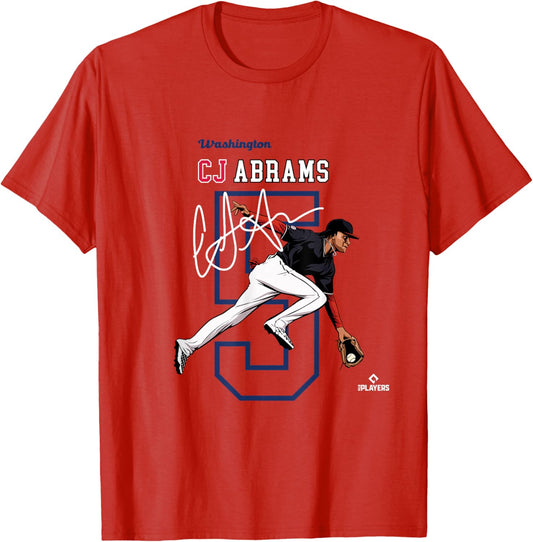 CJ Abrams | Washington Baseball Players | MLBCJBRA3004 T-Shirt