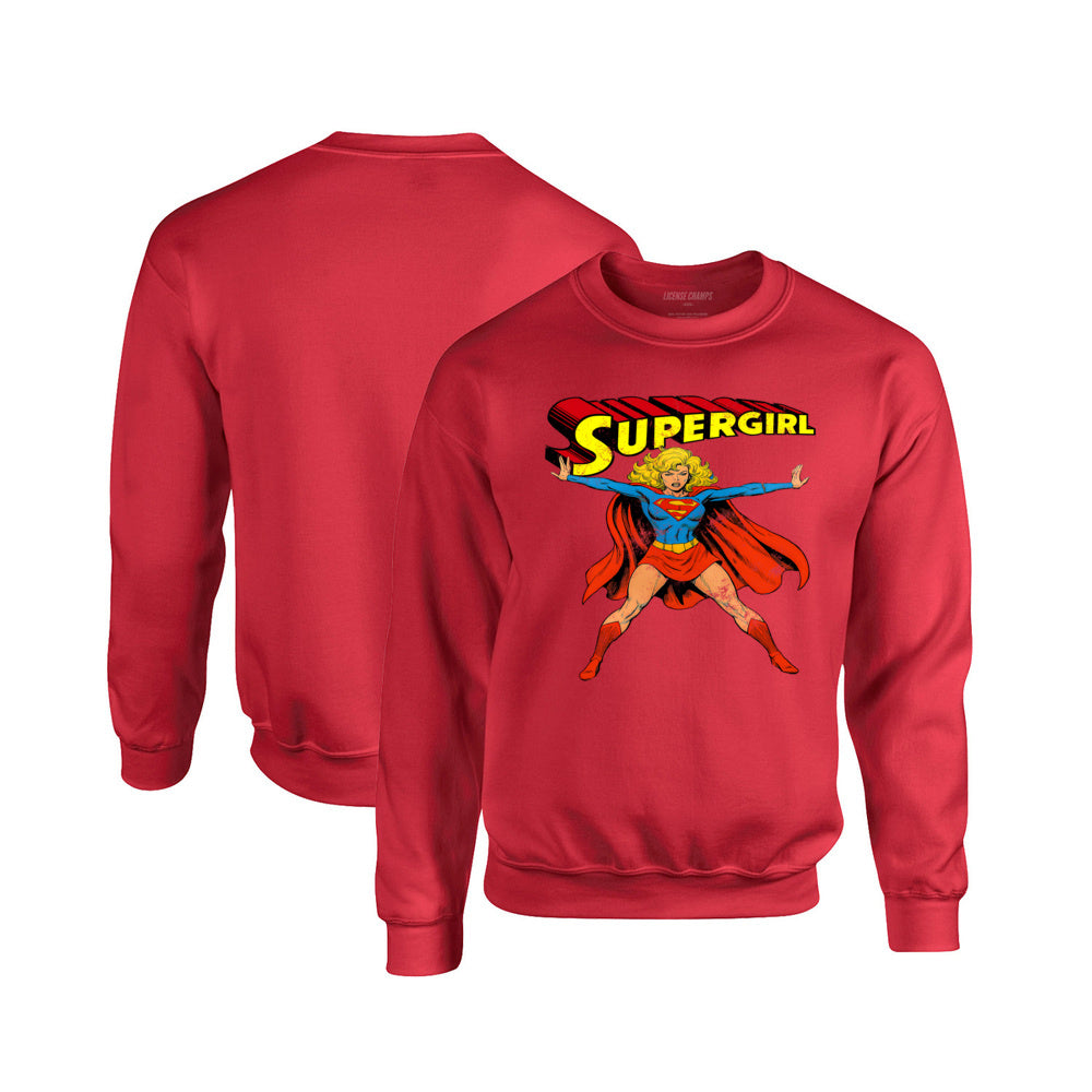 Supergirl Crewneck Sweatshirt in Red