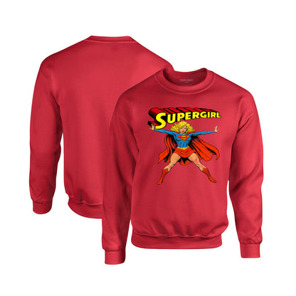 Supergirl Crewneck Sweatshirt in Red