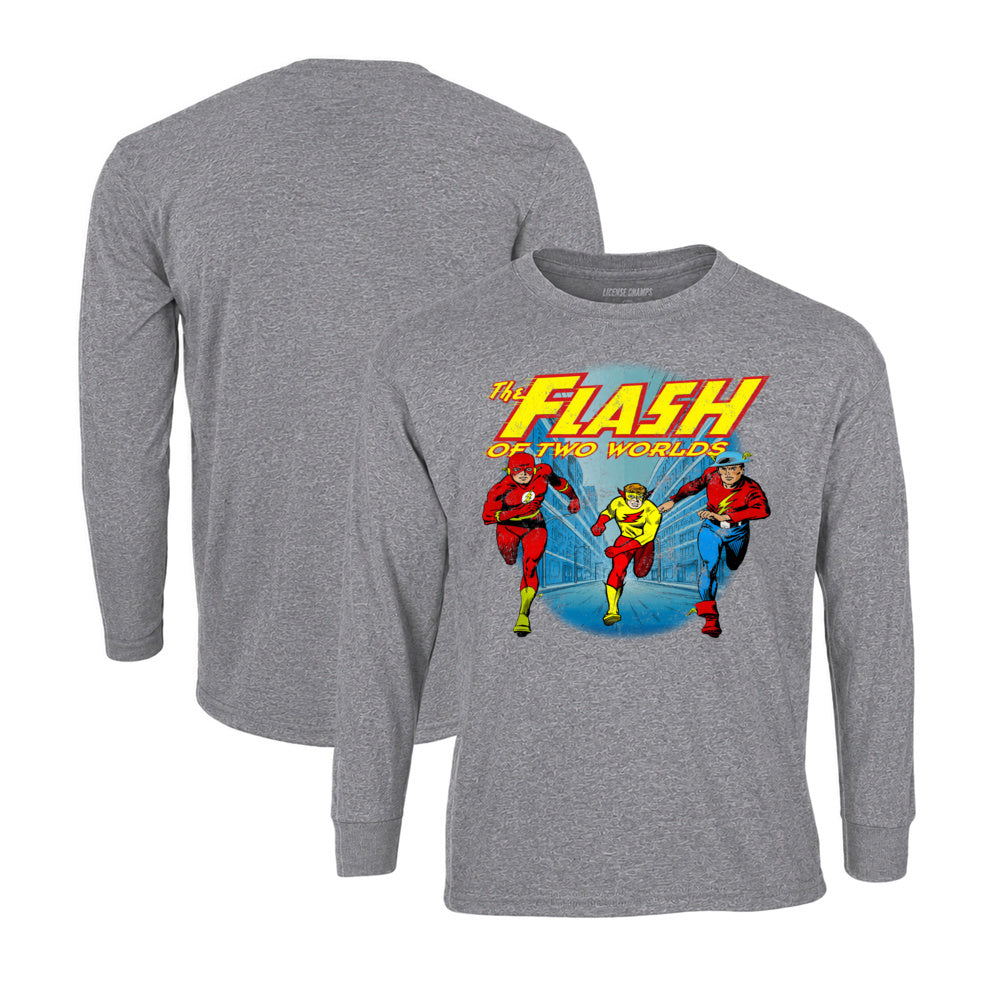 The Flash Long Sleeve T-Shirt in Graphite Heather