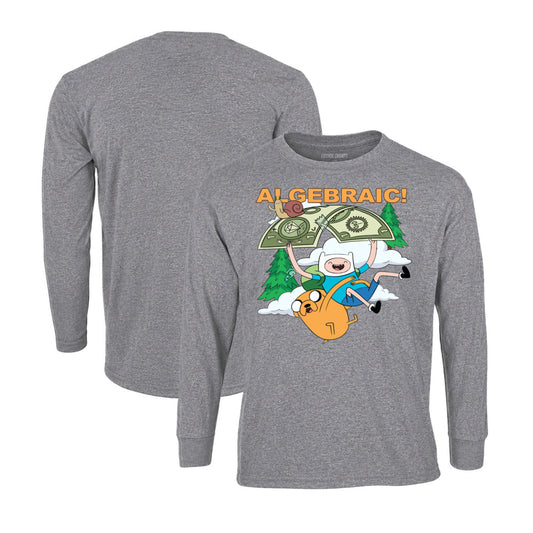 Adventure Time Long Sleeve T-Shirt in Graphite Heather