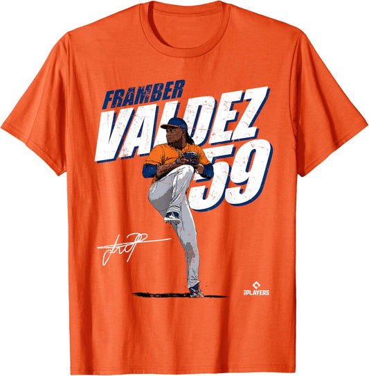 Framber Valdez | Houston Baseball Players | MLBFVZ3001 T-Shirt