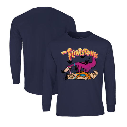 The Flintstones Long Sleeve T-Shirt in Navy