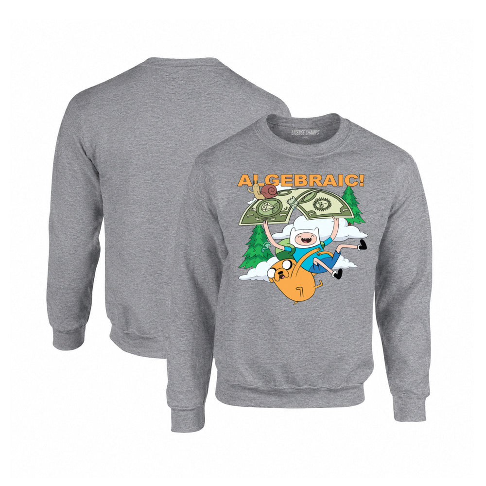 Adventure Time Crewneck Sweatshirt in Graphite Heather