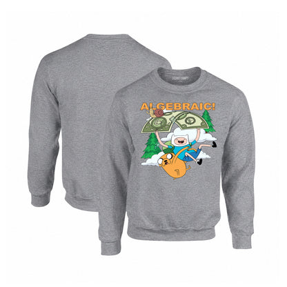 Adventure Time Crewneck Sweatshirt in Graphite Heather