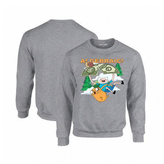 Adventure Time Crewneck Sweatshirt in Graphite Heather