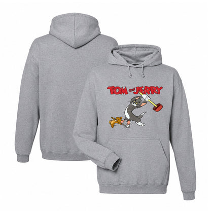 Tom and Jerry Hoodie in Graphite Heather