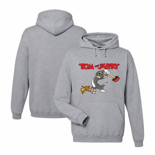 Tom and Jerry Hoodie in Graphite Heather