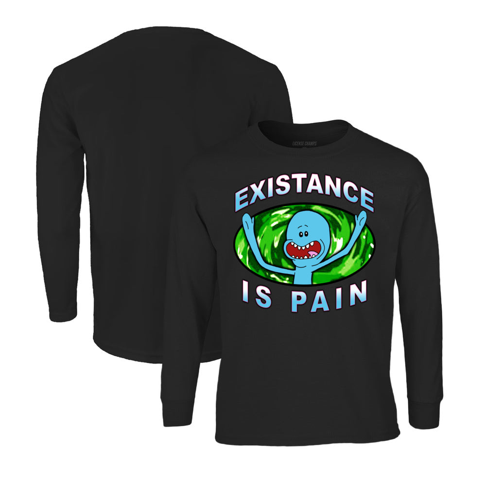 Rick and Morty Long Sleeve T-Shirt in Black