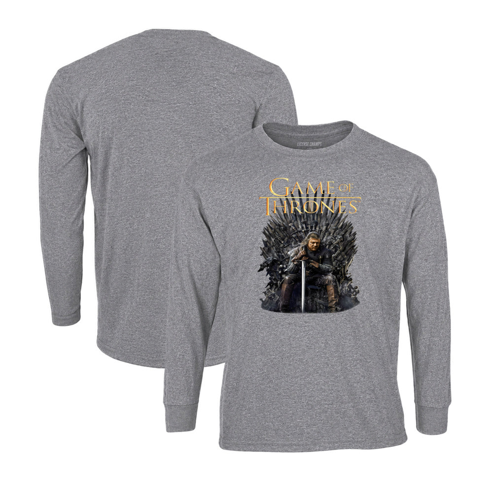 Game of Thrones Long Sleeve T-Shirt in Graphite Heather