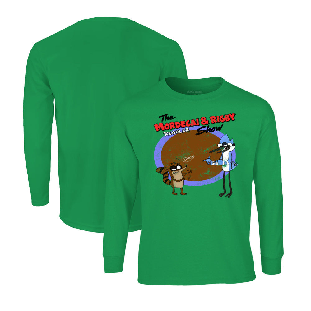 Regular Show Long Sleeve T-Shirt in Kelly Green