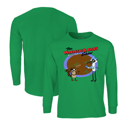 Regular Show Long Sleeve T-Shirt in Kelly Green