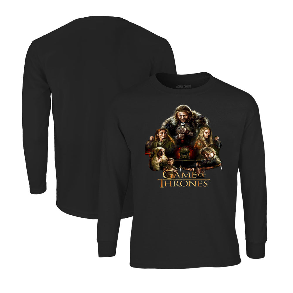 Game of Thrones Long Sleeve T-Shirt in Black