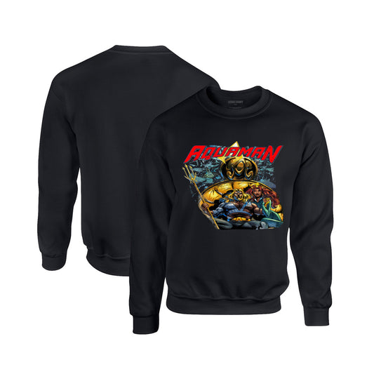 Aquaman Crewneck Sweatshirt in Black