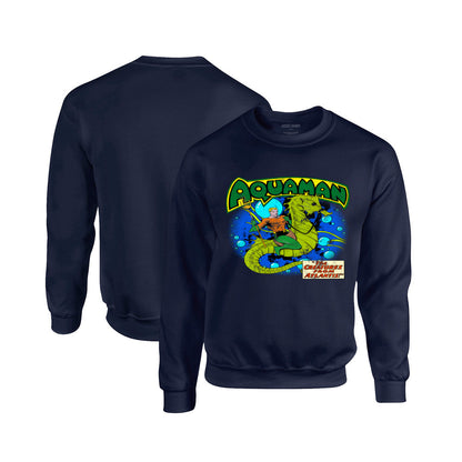Aquaman Crewneck Sweatshirt in Navy