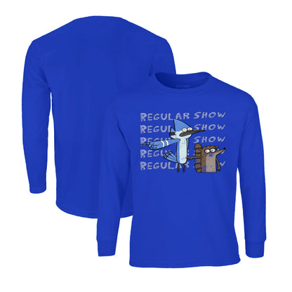 Regular Show Long Sleeve T-Shirt in Royal Blue