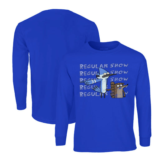 Regular Show Long Sleeve T-Shirt in Royal Blue