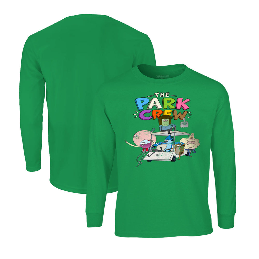 Regular Show Long Sleeve T-Shirt in Kelly Green