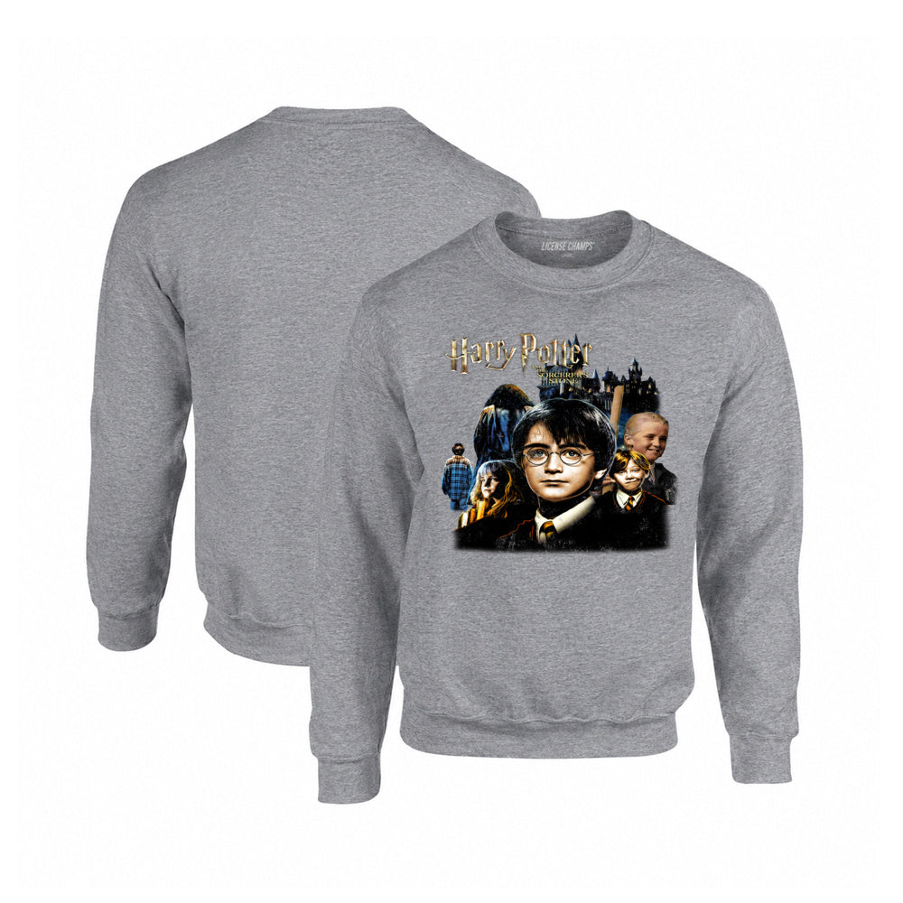 Harry Potter Sorcerer's Stone Crewneck Sweatshirt in Graphite Heather