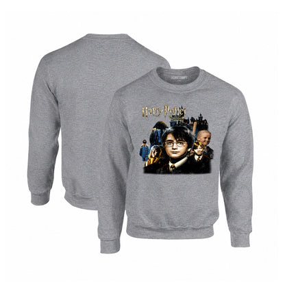 Harry Potter Sorcerer's Stone Crewneck Sweatshirt in Graphite Heather