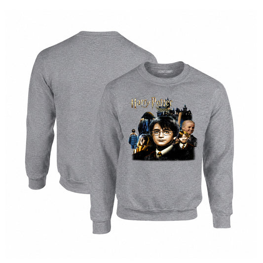 Harry Potter Sorcerer's Stone Crewneck Sweatshirt in Graphite Heather