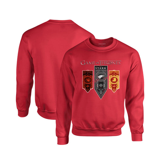 Game of Thrones Crewneck Sweatshirt in Red