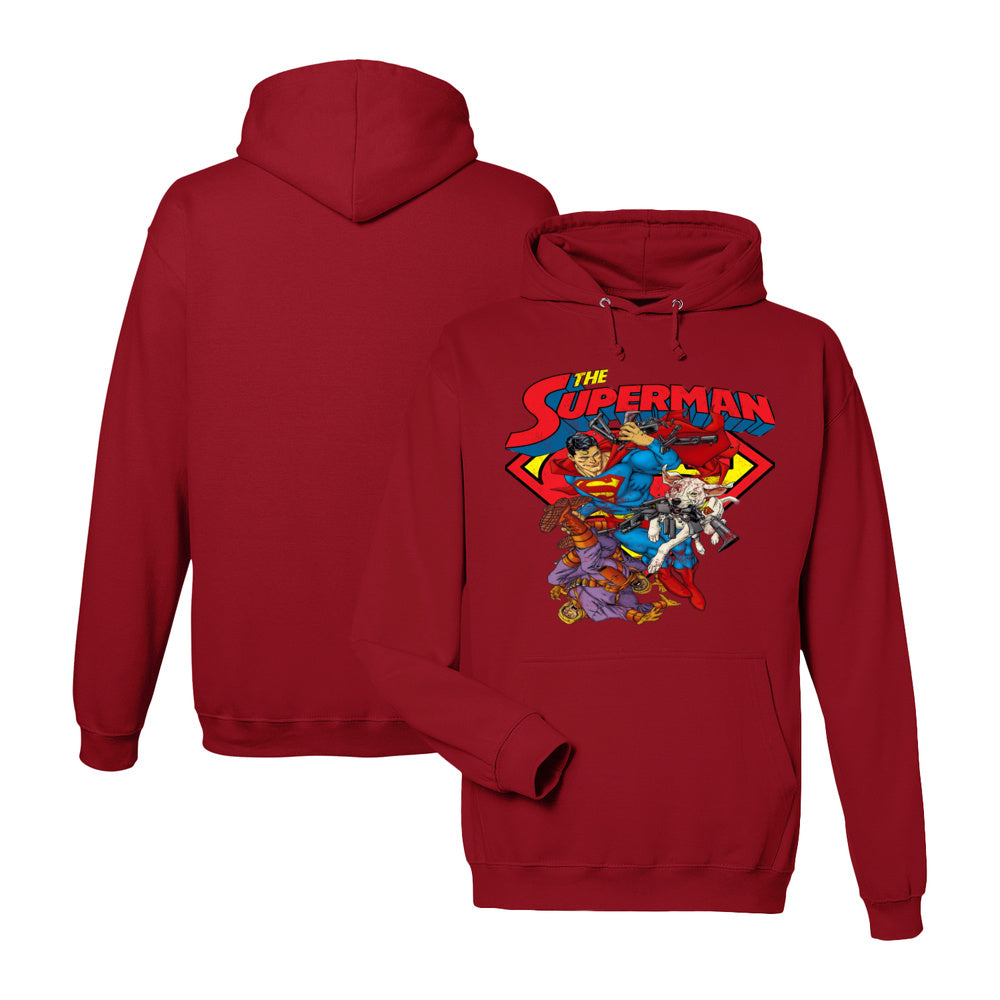 Superman Hoodie in Crimson Red