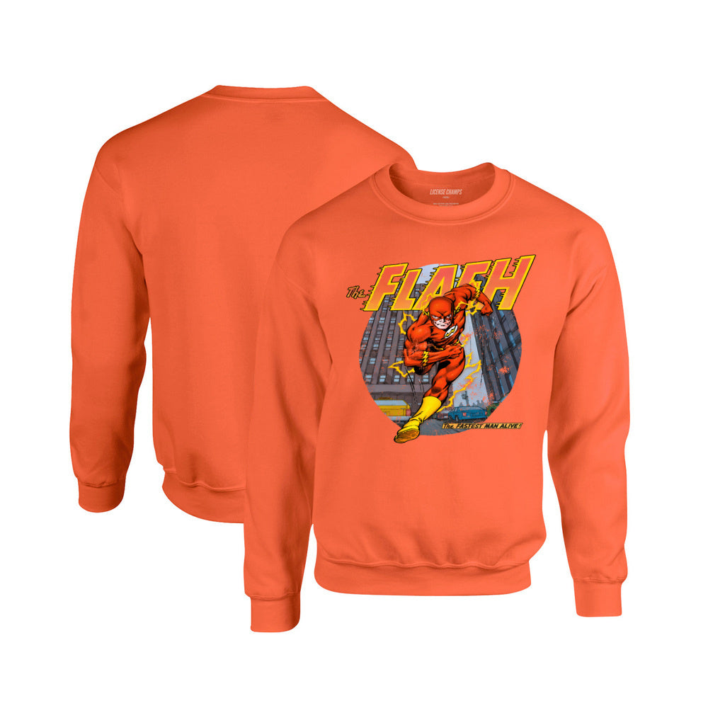 The Flash Crewneck Sweatshirt in Orange