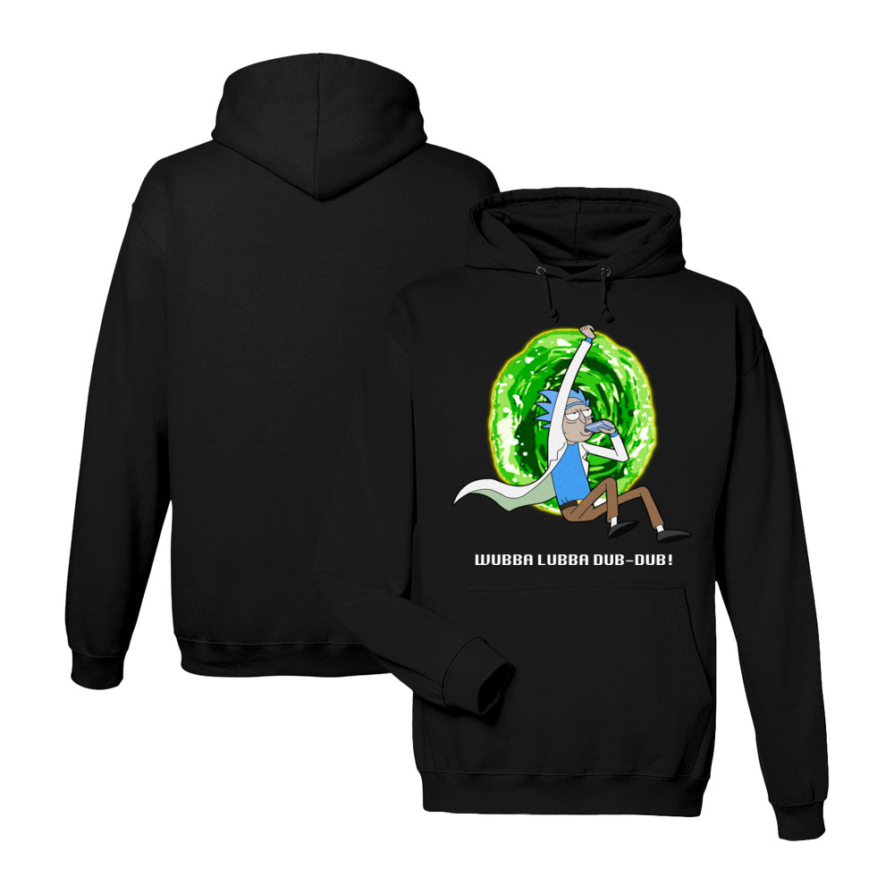 Rick and Morty Hoodie in Black